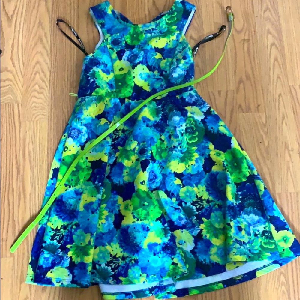 Green Flower Dress